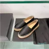 2023-CANVAS SHOSE LOAFERS WOMAN SHOSE LUXE CAP TOE本物の革の手縫う女性