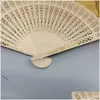 Fans Parasols Personalized Folding Paper Customized Guests Gifts Birthday Parties Baby Baptism Country Home Decoration Drop Delivery Dhbtl