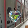 Bahçe Dekorasyonları Kristaller Rüzgar Chime Suncatcher Altın Kalp Kolye AB PRISM Vitray Süs Chakras El Sanatları Ev Dekorasyon