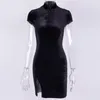 エスニック服ヴィンテージベルベットチョンサムドレススタンドカラーファッション黒人女性