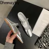 Sukienka buty 2023 Spring Single Silver Fashion Fashle Floide on Women Flat Ladies Casual Outdoor Ballerina But 230807