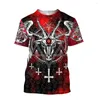 Men's T Shirts Summer Satan Devil Men 3D Print Short Sleeve T-Shirts Fashion Harajuku Unisex Tops