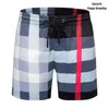 Designer Shorts Summer Mens Shorts Plaid Print Casual Beach été Pantalons Hommes Swim Short Taille M 3XL