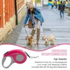 Dog Collars Pet Running Leash Walking Retractable Long 9.84ft No Tangles Reflective Tape Anti-Slip Handle Heavy Duty