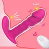 Zdalny wibrator dla kobiet Dildo G Spot masager pochwy stymulator samica masturbatora do noszenia wibracyjne majtki