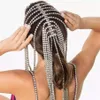 Braut Stirnband Strass Lange Quaste Haarkette Zubehör für Frauen Kristall Multi Strand Kopf Kette Haarschmuck245k