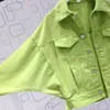 Kadın Ceketleri Retro Kot Ceket Kadınlar 2023 Sonbahar Nedensel Çok Yönlü Öğrenci Kısa Şeker Koreli Gevşek Yarasa Kılıf Denim Ceket Giysileri