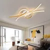 Taklampor smart hem Alexa Modern LED för vardagsrummet Bed Room Black/Gold Nordic Lamp Plafonnier Fixtures
