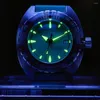 腕時計と泥棒サファイアバブルミラーポットカバーガラスNH35完全に自動機械運動ダイビングダイビングウォッチ防水ギフト