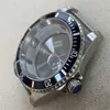 Reparationsverktygssatser 40mm stålklocka med aluminiumbezel för 8215 8200 8205 2813 Rörelse Sapphire Crystal202S