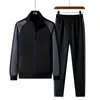 Herrspårspår Spring Autumn Tracksuit Sportkläder Tvådelar Set Casual Man Jacket Sweatpants Kläder Male Sweatsuit Plus Size 8xl