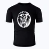 Мужские рубашки Lion Line Art o Nece Cotton Rush Men Men and Woman Unisex Лето с коротким рукавом спроектировано простой стиль повседневная футболка M01028