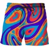 Pantaloncini da uomo 2023 Summer Print 3d Dazzle For Men Costume da bagno Uomo Fast Dry Surf Short Quick Outdoor Sports Board Pant Vortex