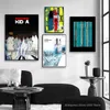 Chanteur bande couverture toile peinture Album musique étoile affiches et impressions mur Art photo pour la maison garçons chambre Bar Club mur décor Wo6