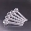 100 pcs Mini Fumer Main Tuyaux Épais Verre Brûleur À Huile Tuyaux Portable 7 cm Longueur Tuyau En Verre pour Dab Rig Bong