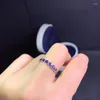 Cluster Rings KJJEAXCMY Fine Jewelry S925 Sterling Silver Inlaid Natural Sapphire Girl Lovely Ring Support Test Chinese Style Selling