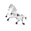 Pins Broches Wuli Baby Wit Zwart Emaille Paard Broches Vrouwen Mannen Legering Steed Dier Broche Pins Geschenken HKD230807