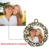 Photo Customized Pendant Personalized Necklace Diy Private Custom Photo Picture Pendant Birthday Gift for Her for Family Members L230704