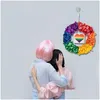 Decorative Flowers Wreaths Wall Decoration Ribbon Wreath Gay Lesbian Pride Front Door Hanging Lgbtq Colorf Rainbow Drop Delivery H Dhka0