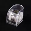 Plastförvaringslåda Titta förvaringslåda Icke -brytbar PVC Material Transparent ram Box Menskvinnor Klockor Skyddande Plastur Wristwatch Elegant Display Case