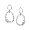 Ins 925 argent Sterling géométrique balancent boucle d'oreille pour les femmes évider CZ Zircon cercle boucles d'oreilles cadeaux de fête