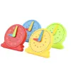 24 Hour Classic Geared Yellow Student Clock Digital Toy Clock Model