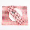 Serwe sercowe 30x40CM Plaid Placiat Mash