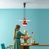 Hanglampen Italiaanse lichten Minimalistische verstelbare vliegende schotellamp voor slaapkamer Eetkamer Woonkamer Moderne LED creatieve verlichting