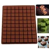 80 cavité carré moule en silicone bonbons chocolat gommeux bac à glaçons gelée truffes pralines ganache moules gâteau décoration outils 222529