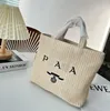 Fashion Totes Bag Lettera Borse per la spesa Designer di tela Borse da donna in maglia di paglia Borse a tracolla da spiaggia estiva Borsa da donna grande borsa casual