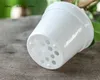 Plantenbakken Potten Buah Pot Putih Kotak Mini Pot Bunga Plastik Transplantasi Sukulen Taman Pembibitan Luar Ruangan