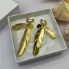 Designer Orecchini in oro per donna Sterlling Love Orecchino Gioielli Donna Feather Charm Stud Ciondola Fashion Burch Hoops Earings