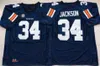 JACKSON BARKLEY TIGERS Jersey Zykeivous Walker Payton Thorne Hank Brown John Coin Justin Rogers Mens Custom