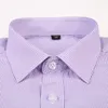 Chemises décontractées pour hommes de haute qualité hommes robe décontracté à carreaux à rayures chemise à manches longues homme coupe régulière bleu violet 4XL 5XL 6XL 7XL 8XL chemises de grande taille 230804