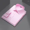 Männer Casual Hemden 2023 Frühling Junger Mann Reine Farbe Hemd Langarm Top Baumwolle Kleidung