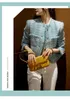 Women's Jackets designer Gaoding Wool Small Fragrant Coat Spring and Autumn New 2023 Short Tweed Blue Top 8AB9