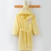 Women's Sleepwear Children's Bathrobe Terry Hooded Yukata Autumn Winter Thickened Robe Boys And Girls Nightgown Cute Warm Pajamas