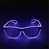 LED Light Up Glowing Glasses El Wire Neon Rave Glasses Lysande festglasögon Eyewear för födelsedag Halloween Xmas Party Bar Dekorativ leverantör