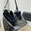 Trash Handbag Tote Bag Plain Garbage Crossbody Bags Drawstring Handbags Purse Leather Inside Zip Pocket Fashion Letters