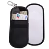 DHL300pcs Card Holders Sublimation DIY White Blank PU &Polyester Phone RFID Bag