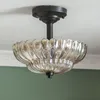 Plafoniere americane per interni a led in vetro trasparente lustro paralume camera da letto decorazioni per la casa soggiorno cucina lampadari