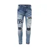 Heren Jeans Heren Designer Jeans miri jeans hoge kwaliteit herenjeans coole stijl luxe designer denim broek distressed ripped biker zwart blauw jean slim denim maat 30-40