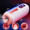 Massager Automatisk sugande manlig onanator vibrator oral avsugning interaktiv röst onani cup för män vuxna 18