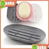 Soap Dishes Sile Bathroom Dish Creativity Storage Dry Drain Rack Travel Holder Fashion Container Candy Color Drop Delivery Home Gard Dhuo9