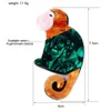 Pins Brooches Fashion Acrylic Anime Pins Animal hijab pins badges Stitching Acetate Resin bird Brooches for Women Clothing Accessories HKD230807