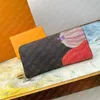 Lyxdesigner Yayoi Kusama mönster plånböcker handväska klassiska män kvinnor bokstav multifunktionellt praktiskt kortklipp dragkedja pumpa tryck plånbok med originallåda