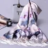 Cachecóis de Seda Chinesa Cachecol Longo Feminino Lenço de Pescoço Estampado para Senhoras Hangzhou Real Echarpes Foulard