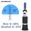 Refractometers Beer Wort Wine Refractometer Specific Gravity 1.0001.130 Handheld 032% Brix Sugar Concentration Meter Brewing Tester Densimete 230804