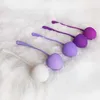 Ägg 5st Set Safe Silicone Kegel träning Geisha Ball Ben Vagina Draw Trainer Massage Sex Toys Vaginal S Sexe 1124