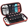 Bär fodral för Nintendo Switch New Switch OLED CONSOLE - Svart Skydd Hard Portable Travel Case Case Shell Pouch med fickor för tillbehörspel